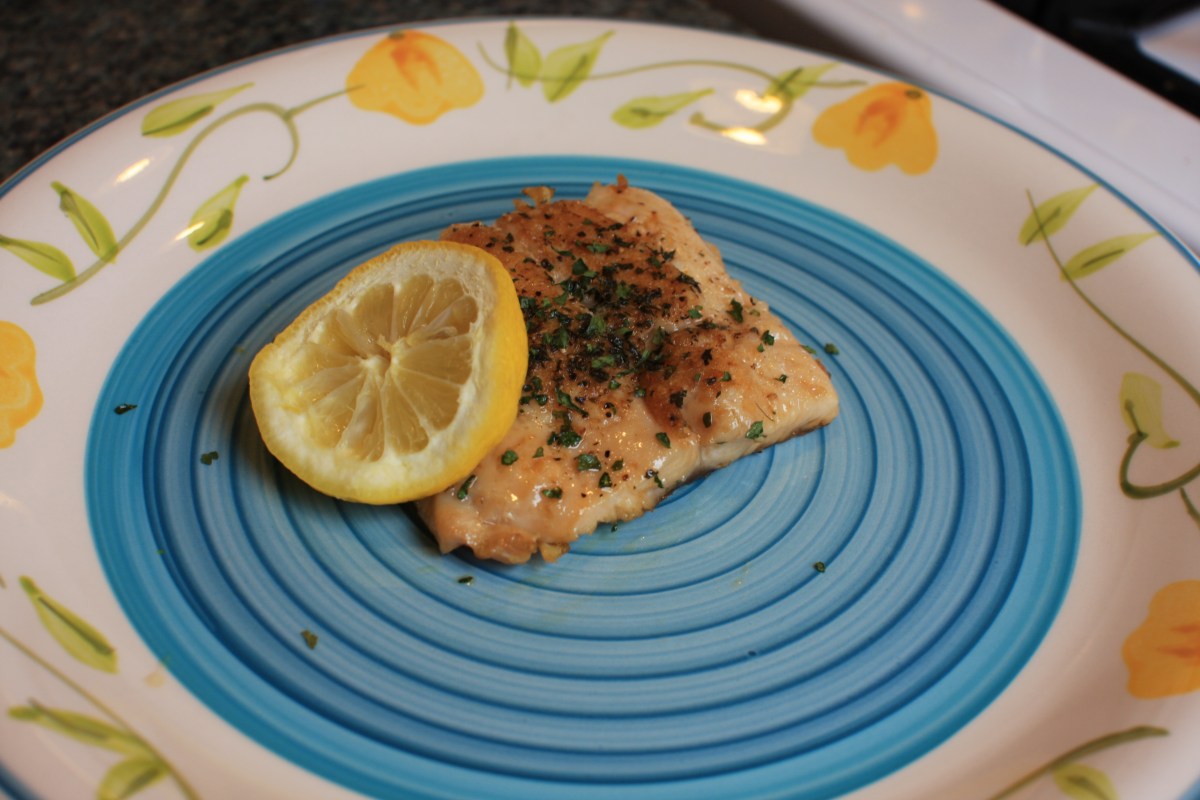 Salmon: Pan Seared with lemon garlic butter&nbsp;sauce